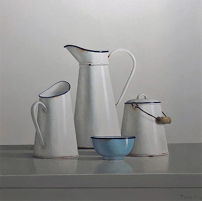 Still Life  with Blue Bowl by Peter Dee